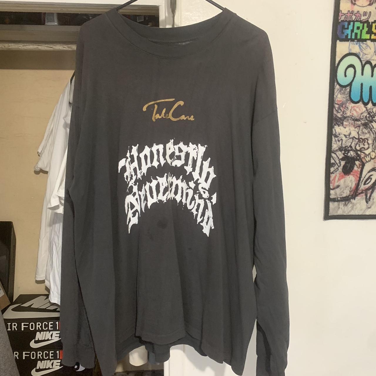 優待特典一覧 Take Nevermind Honestly Drake Care Depop | Longsleeve ミュージシャン