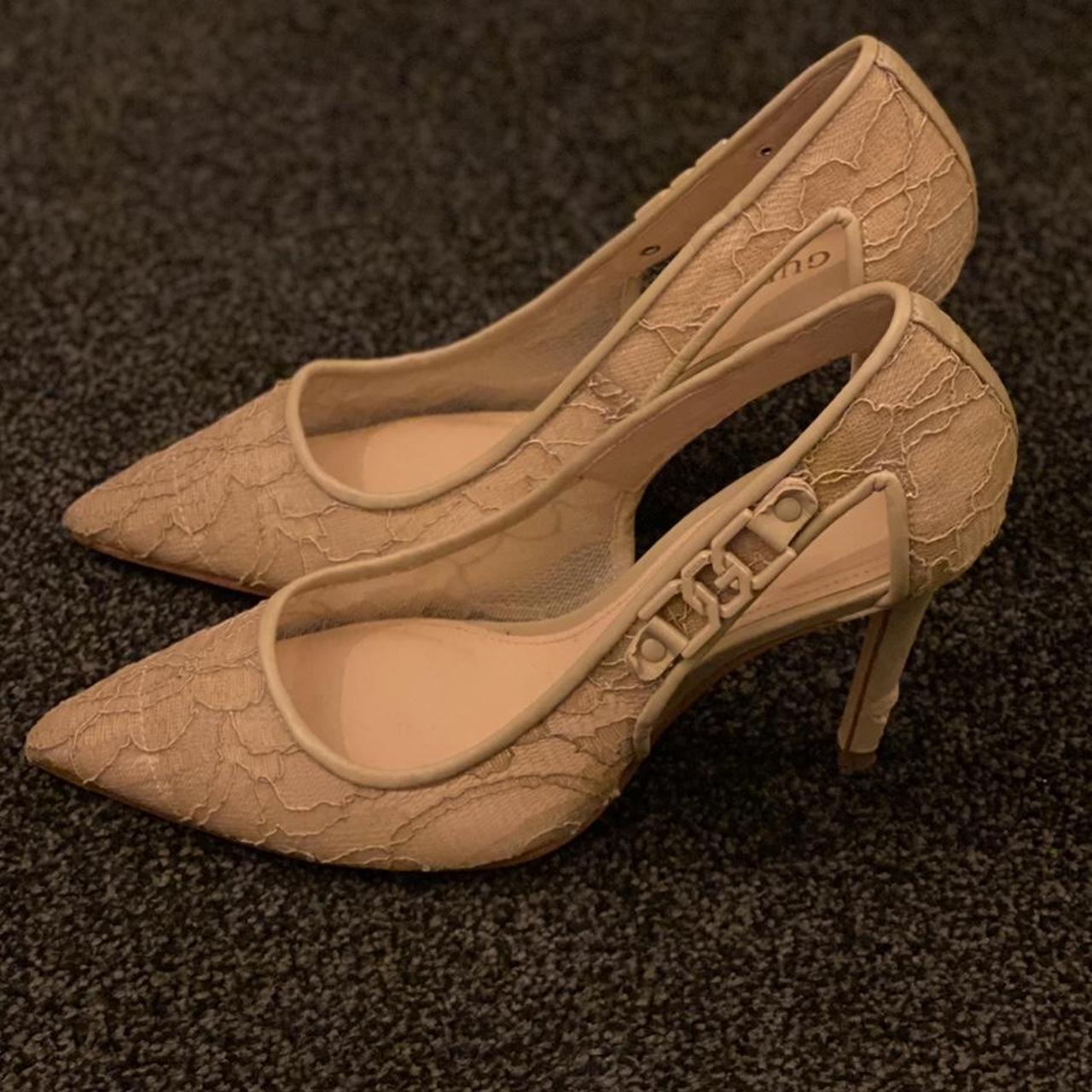 guess brown heels