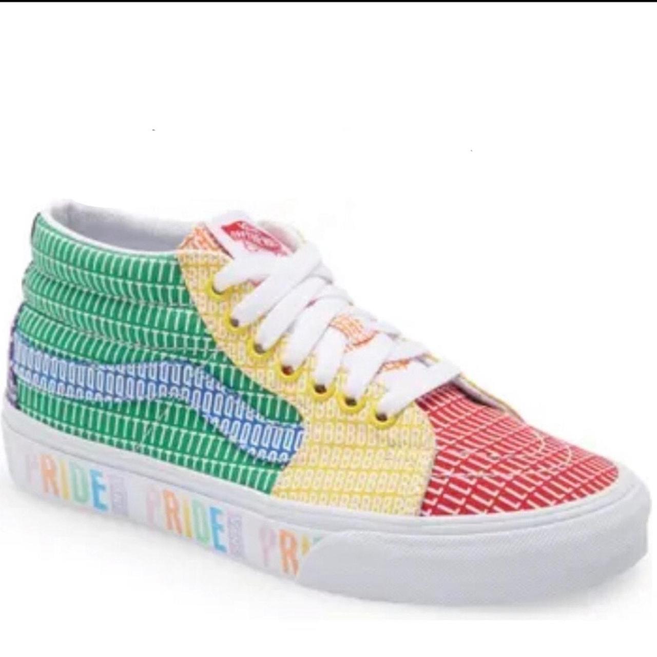 BRAND NEW IN BOX LIMITED EDITION PRIDE VANS RAINBOW. Depop