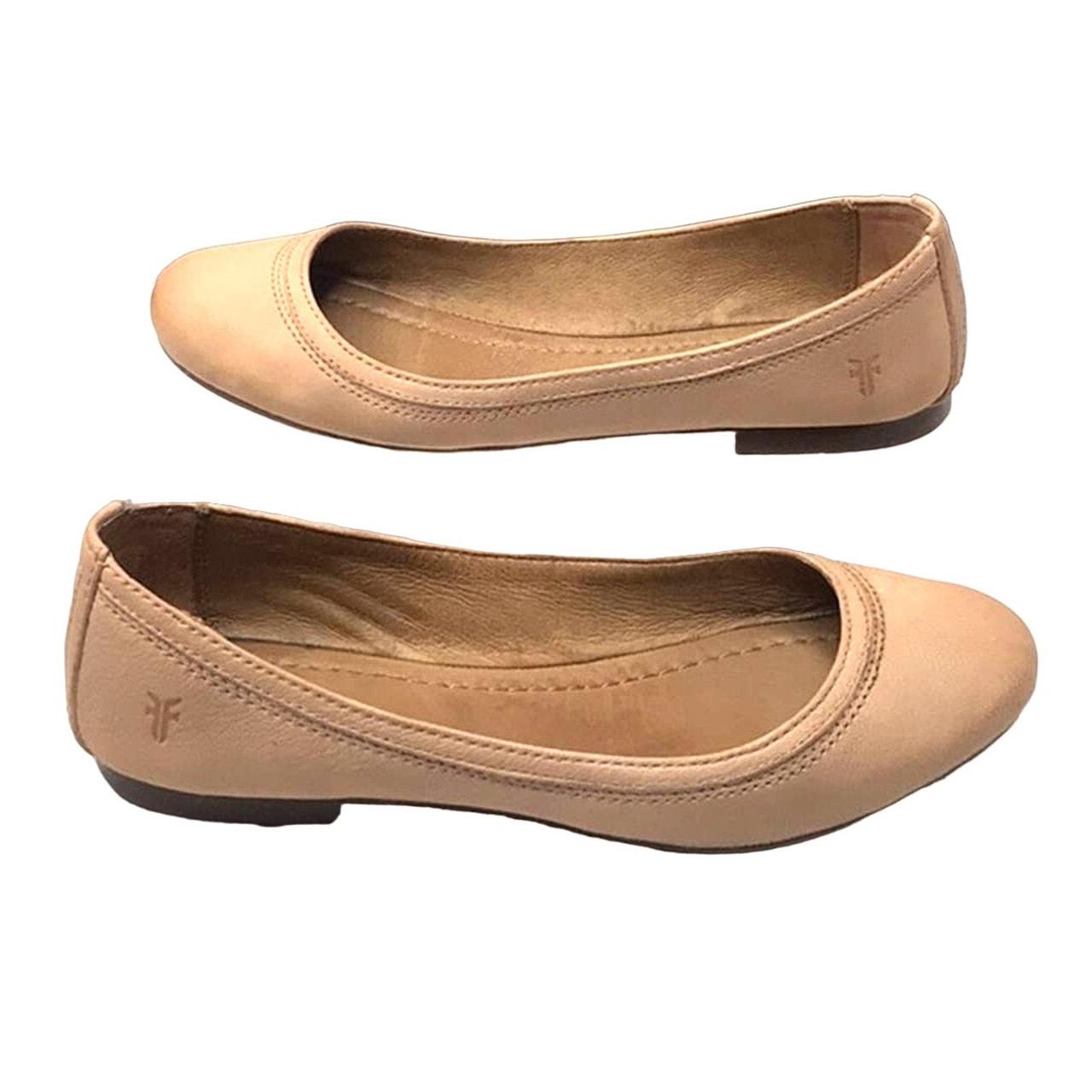 FRYE CARRIE GENUINE LEATHER BALLET FLATS WOMENS SIZE