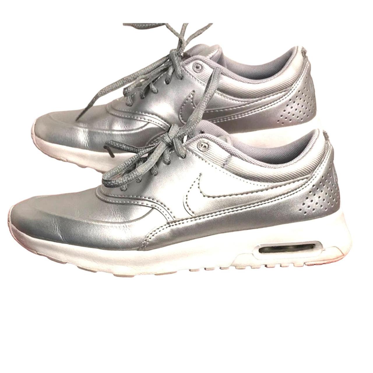 NIKE AIR MAX THEA SE METALLIC SILVER TONE WOMENS. Depop