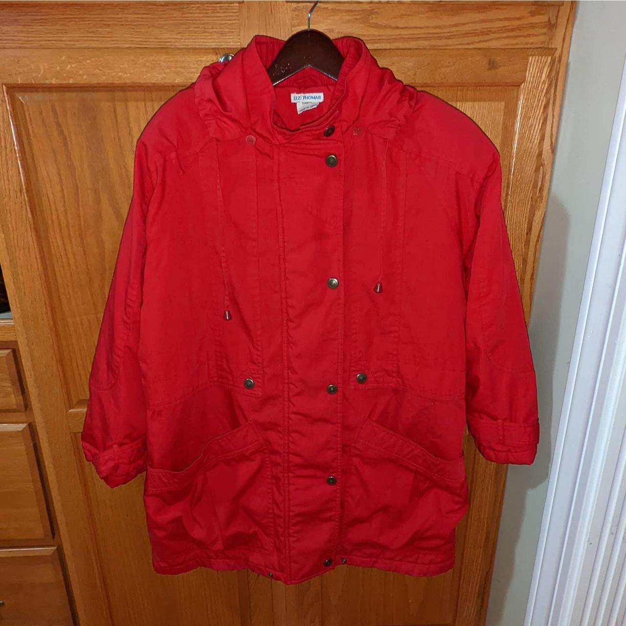 Women's Red and Green Jacket