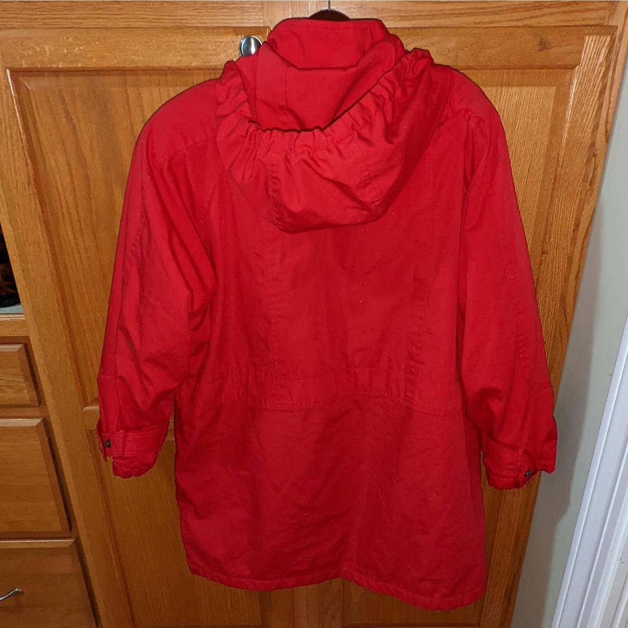 Women's Red and Green Jacket (2)