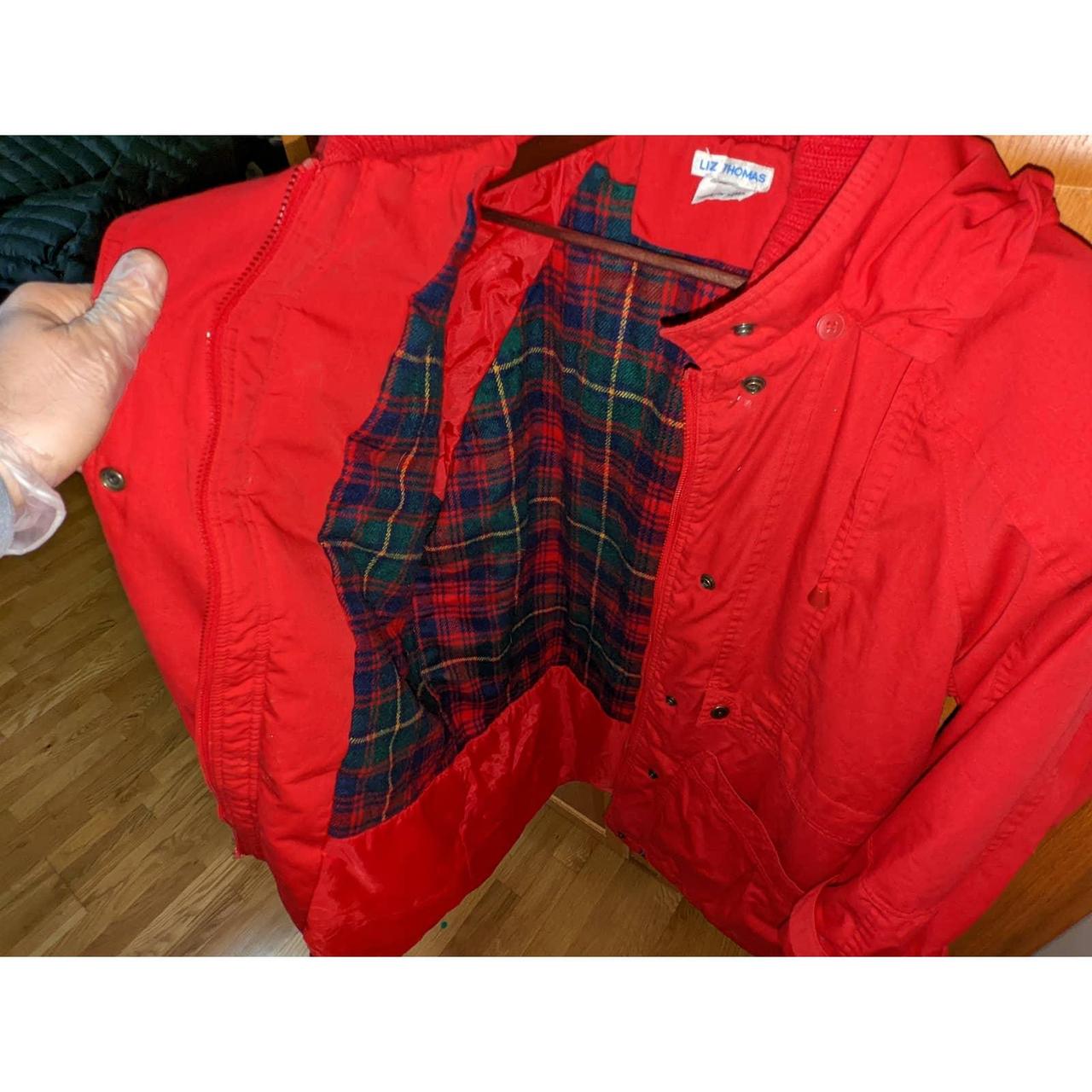 Women's Red and Green Jacket (4)