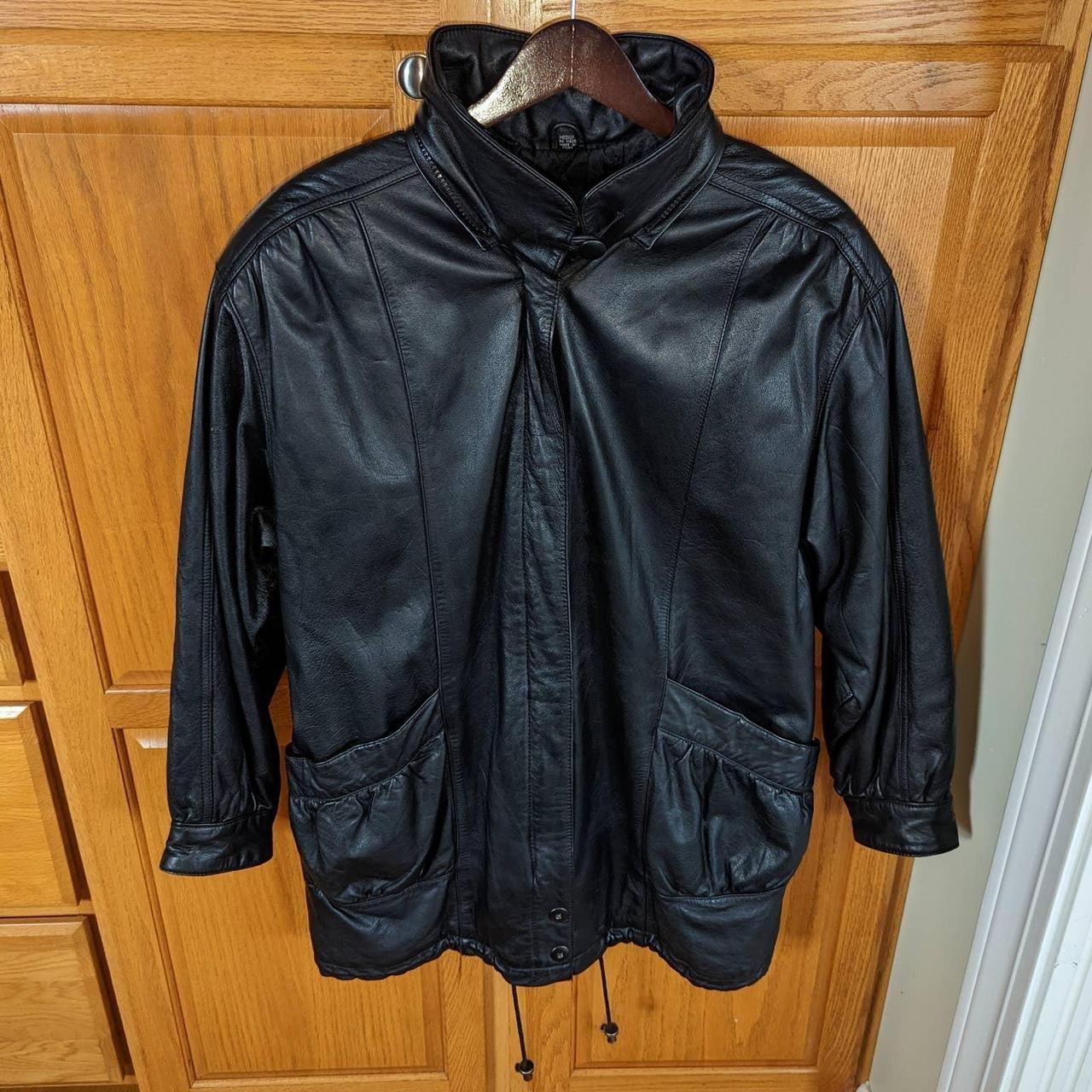 Jaqueline Ferrar genuine leather factory jacket