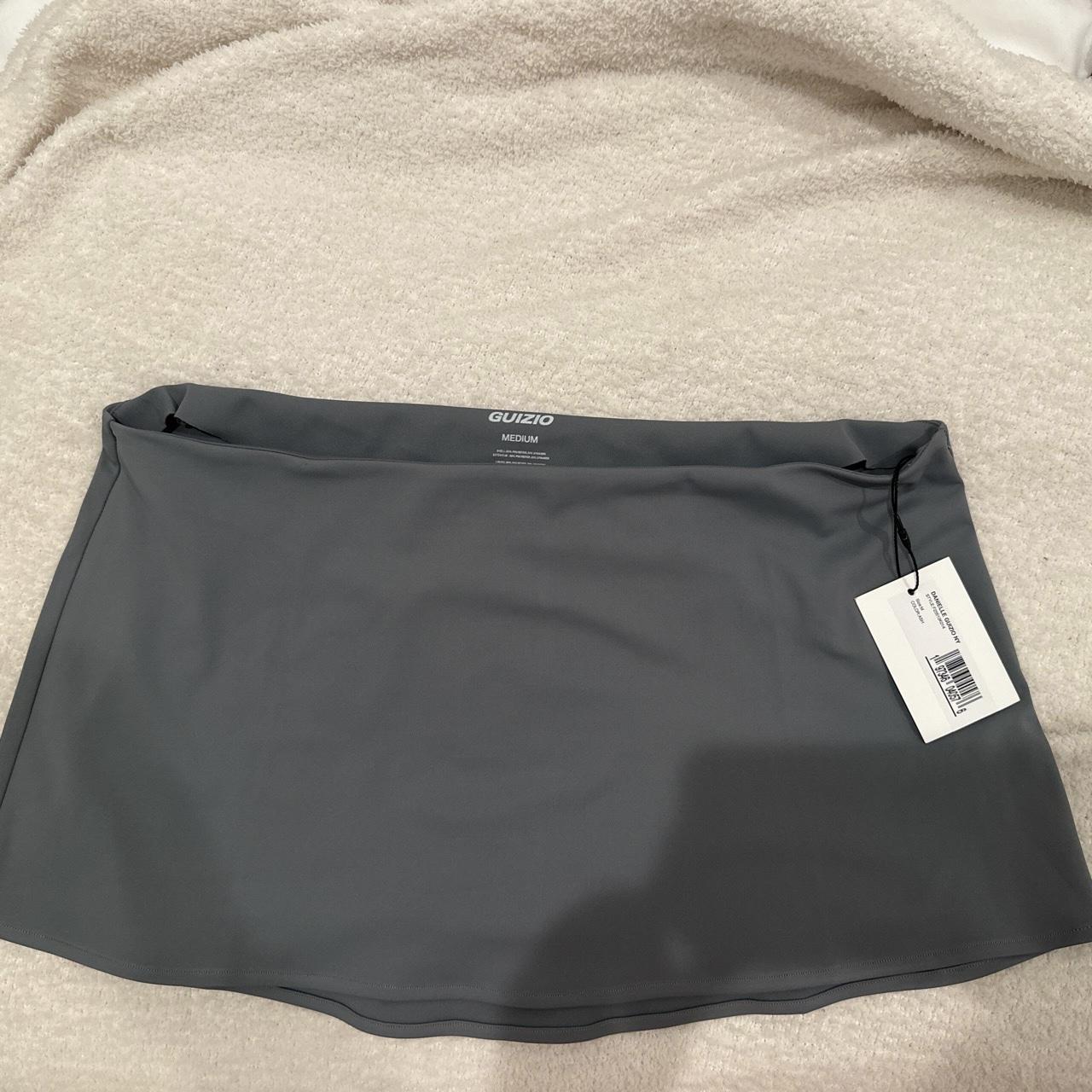 Danielle GUIZIO Micro Mini Stretch Skirt in Ash Depop