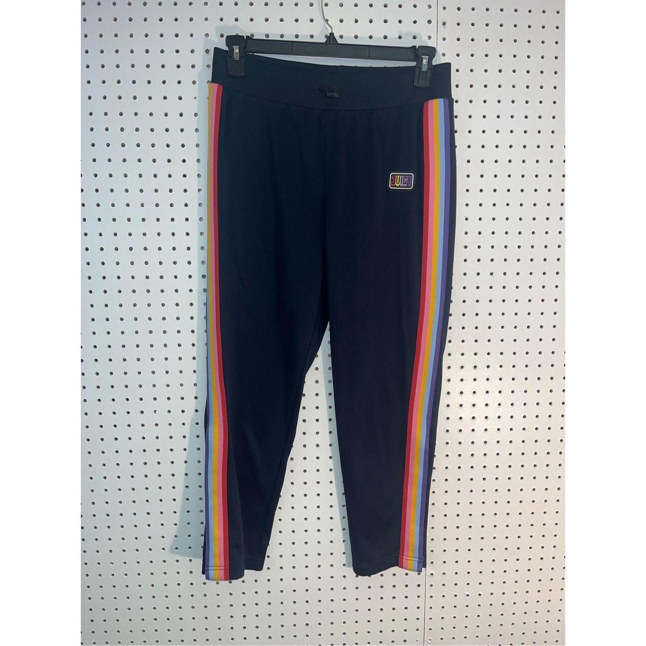 Rainbow striped hot sale sweatpants