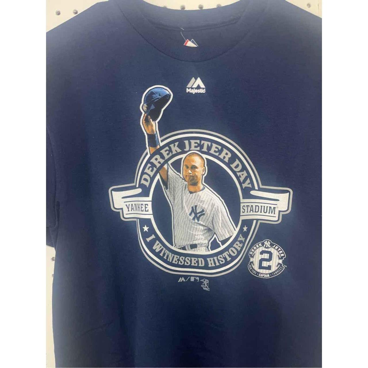 Majestic, Shirts, Ny Yankees Derek Jeter The Captain Tshirt