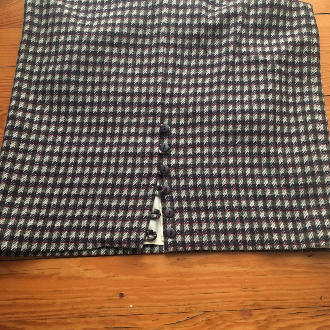 Vintage 40s Plaid Wool Midi Skirt FREE Shipping; no... - Depop