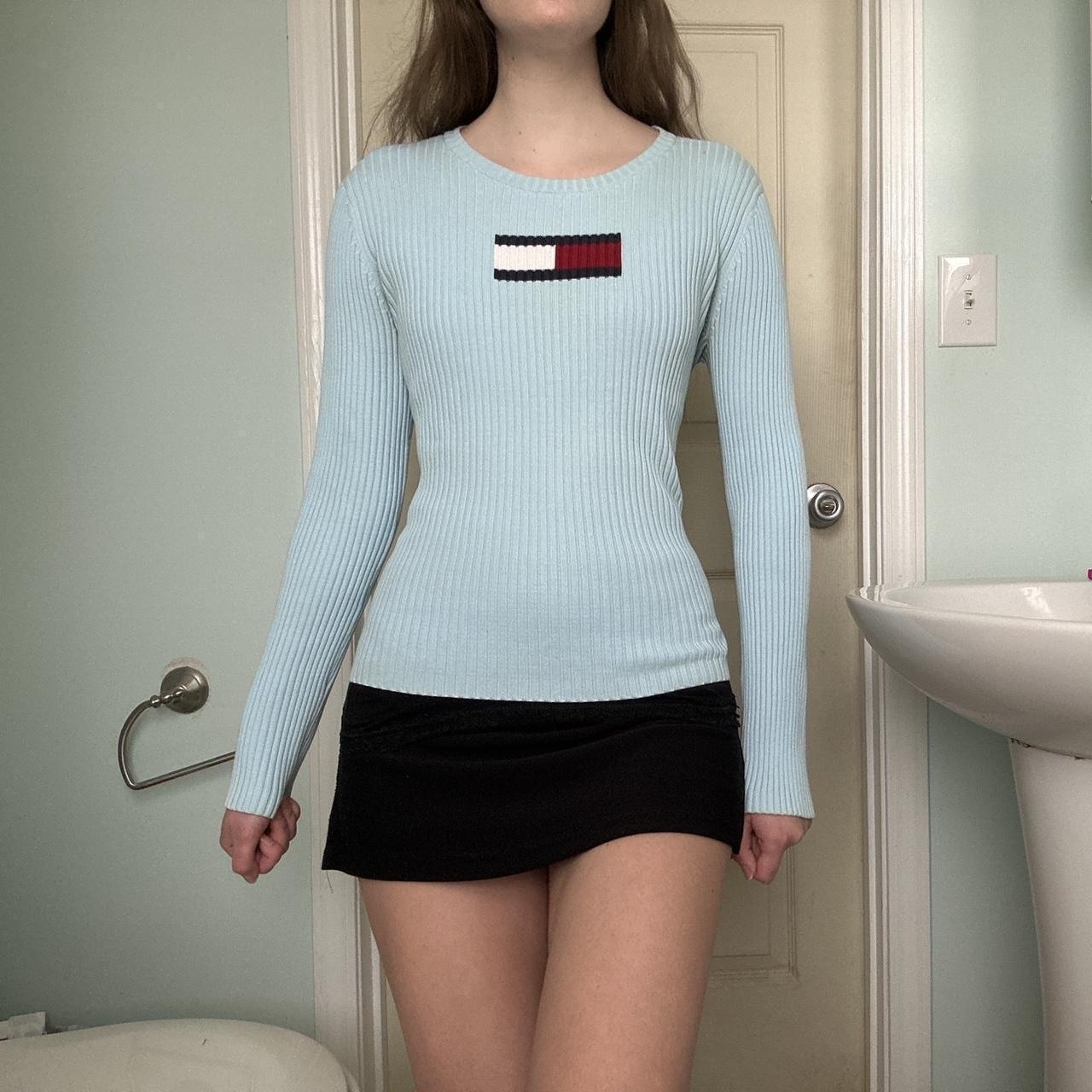 Baby blue tommy hilfiger jumper sale