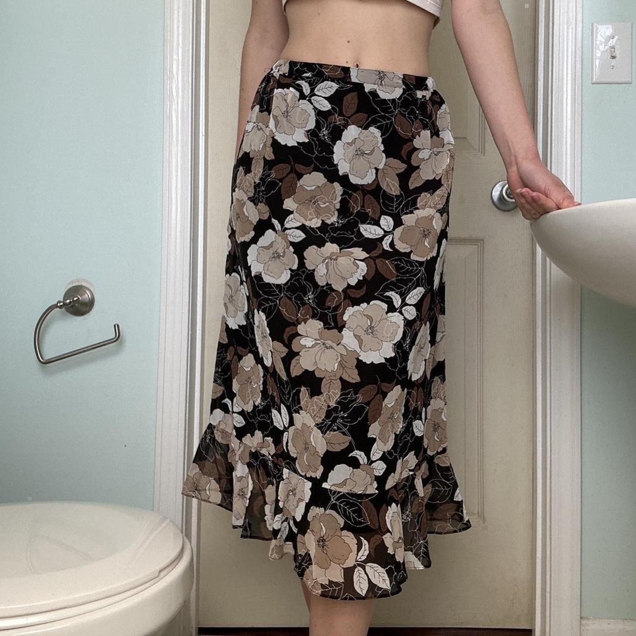 Preloved Women's Midi Skirt - Brown/Tan - M – Neu… - image 1