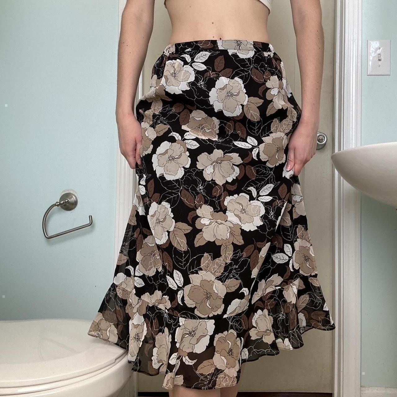 Preloved Women's Midi Skirt - Brown/Tan - M – Neu… - image 3