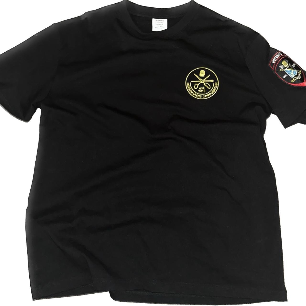 Vetements Dressmakers Coperation Black Tee Depop