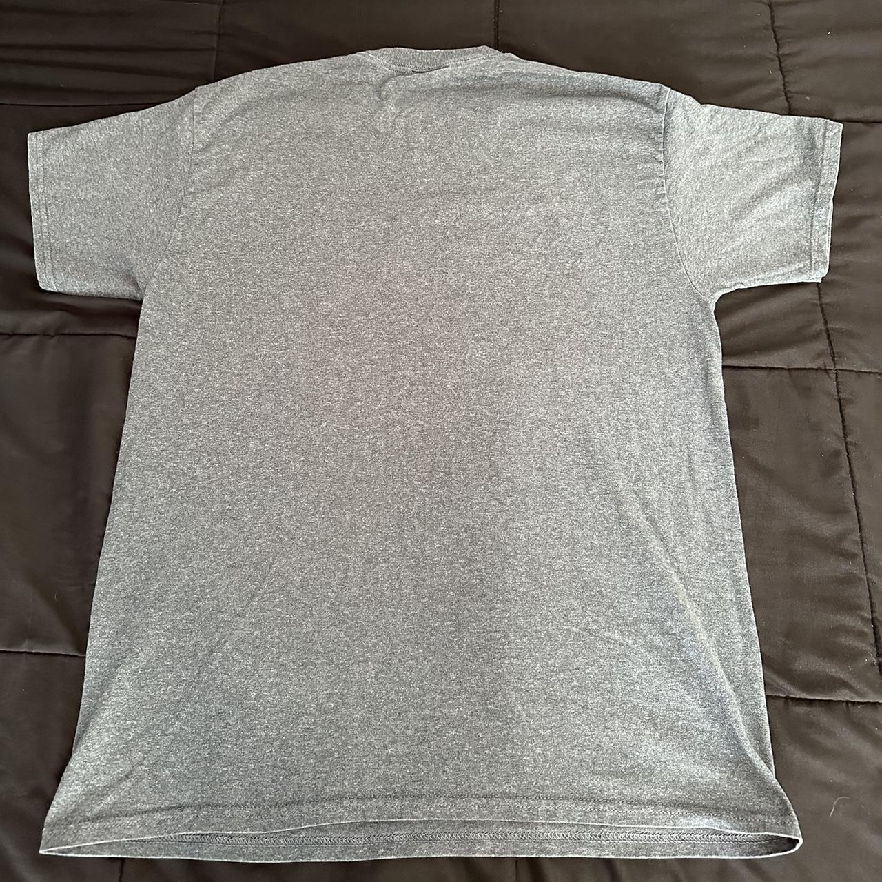 Grey Blue Thrasher Graphic Tee Shirt #thrasher... - Depop