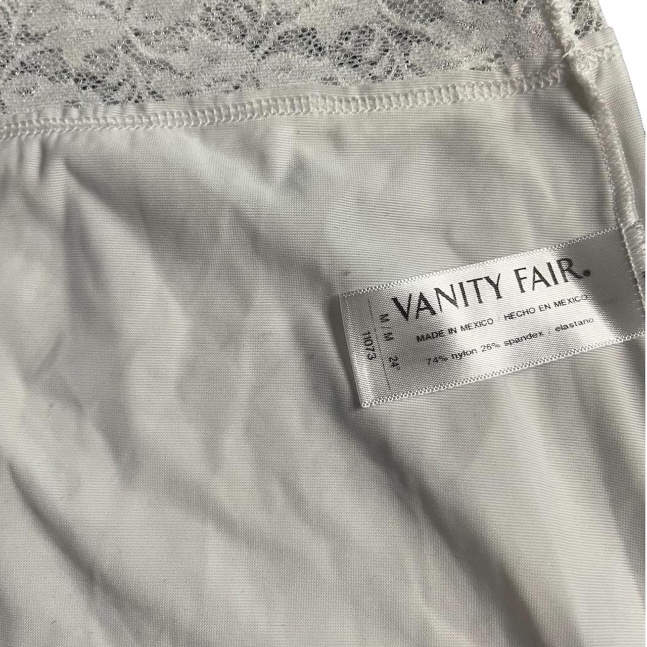 Vanity Fair— White Slip with a lace waist band.... - Depop