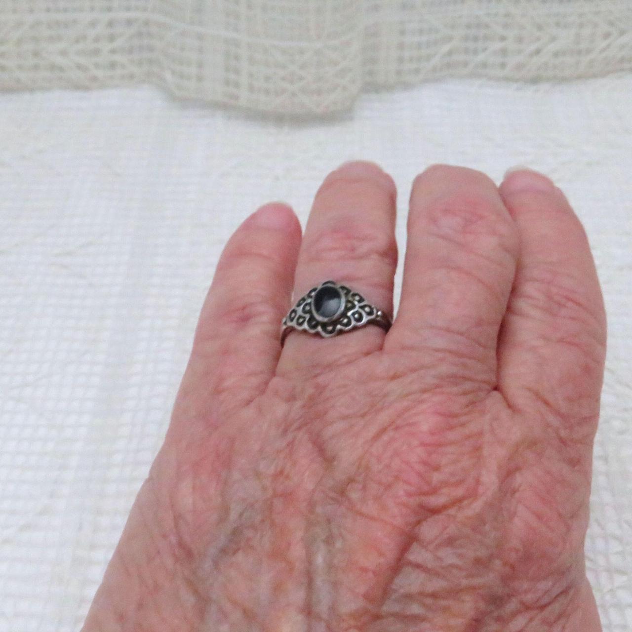 Source Unknown Women's Ring - Black – This beauti… - image 7