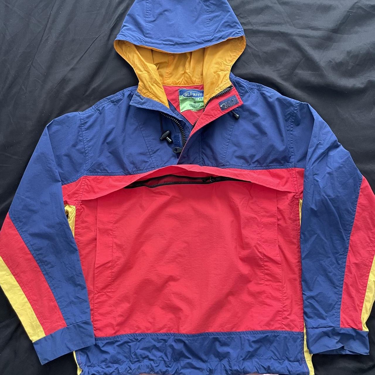 90s Vintage Old Navy Multicolor Windbreaker Size