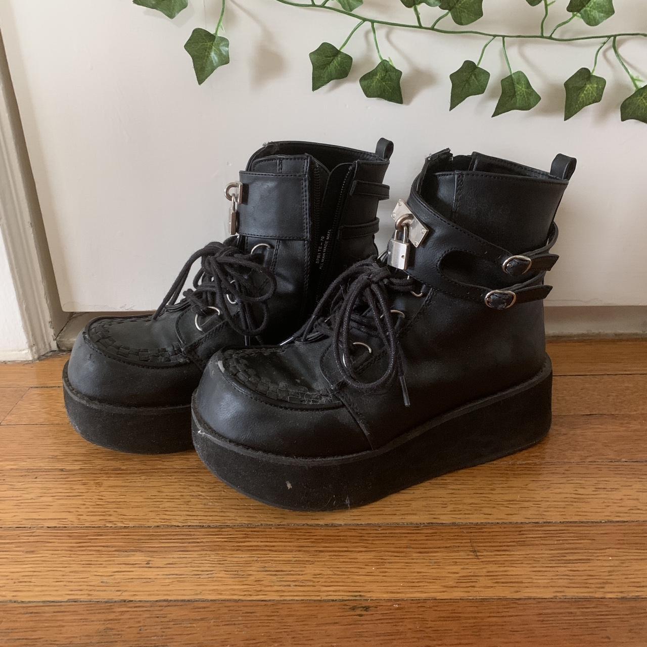 demonia crybaby mary janes black