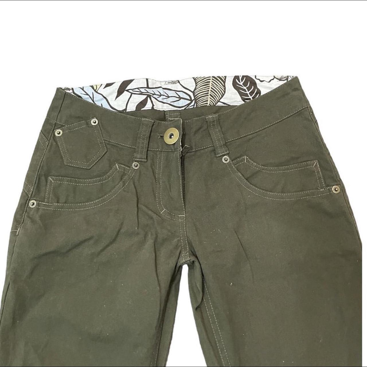 Women's Khaki and Green Trousers | Depop