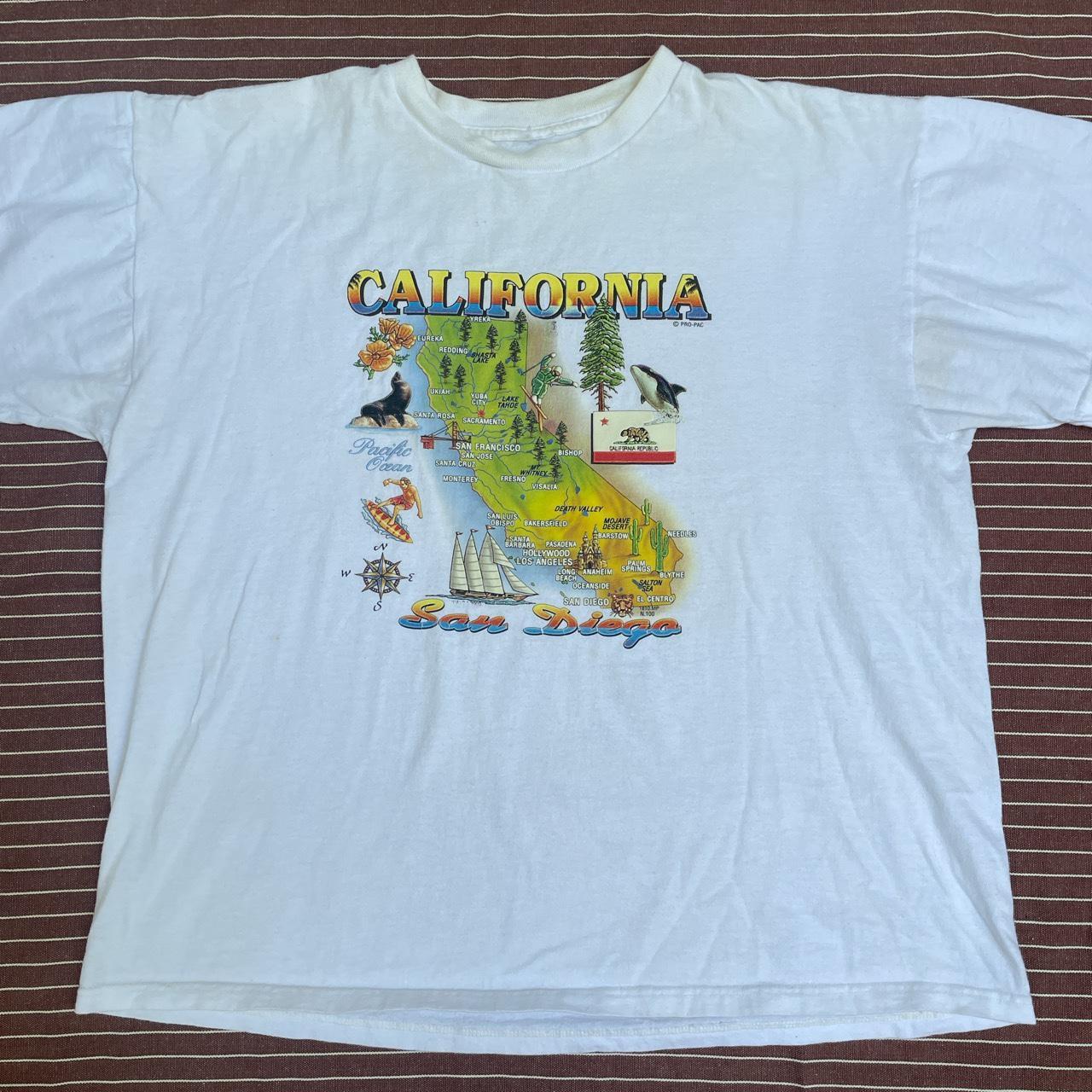 California Graphic tee • • fits like an XL • San... - Depop