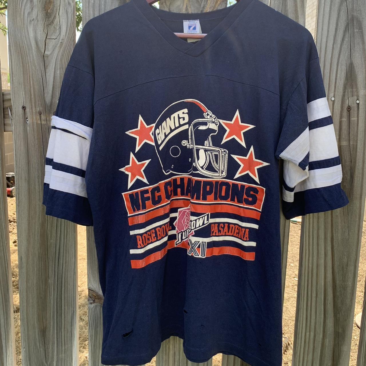 Official logo 7 × NFL × vintage giants super bowl champions T