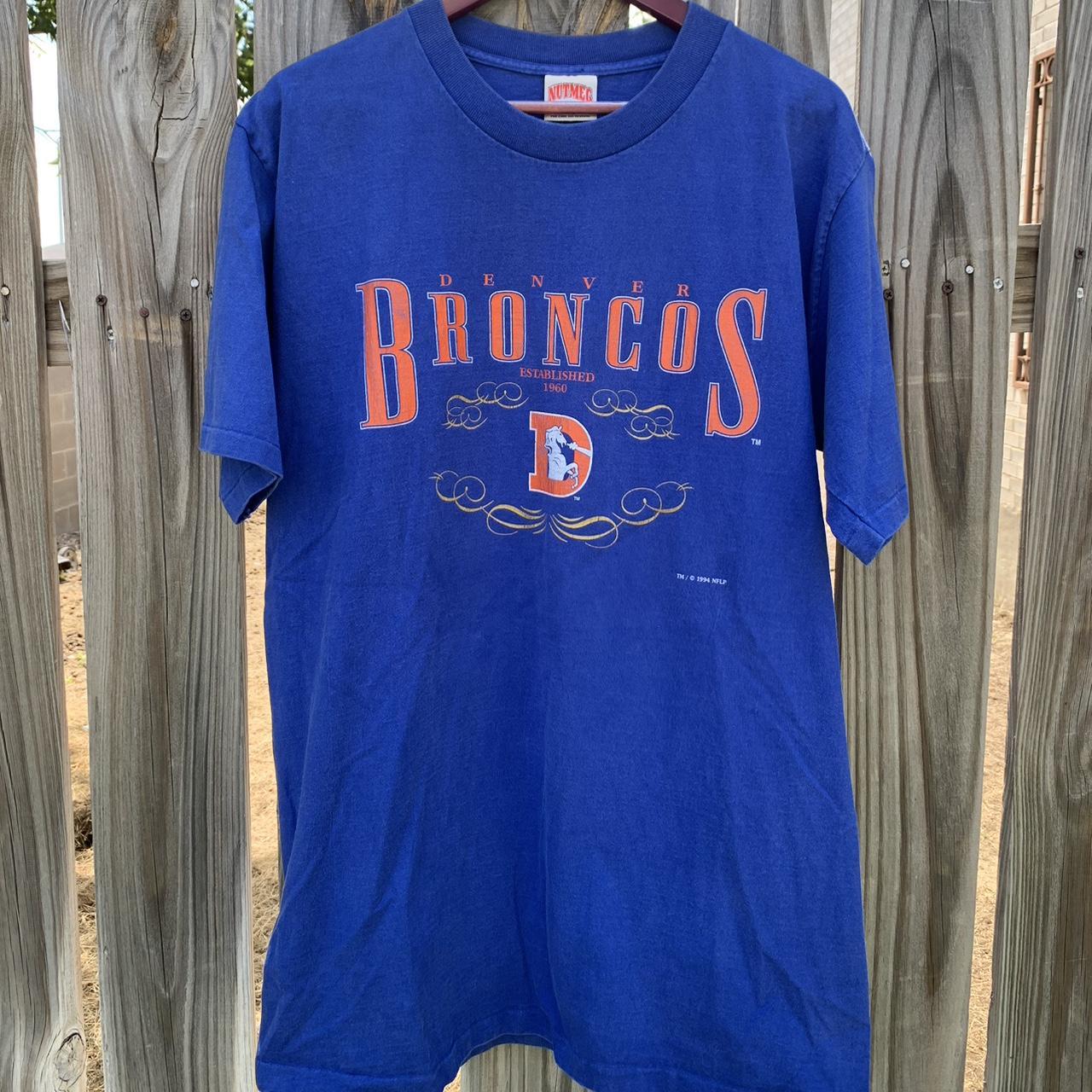 Vintage 1994 Denver Broncos Nutmeg Shirt • Single... - Depop