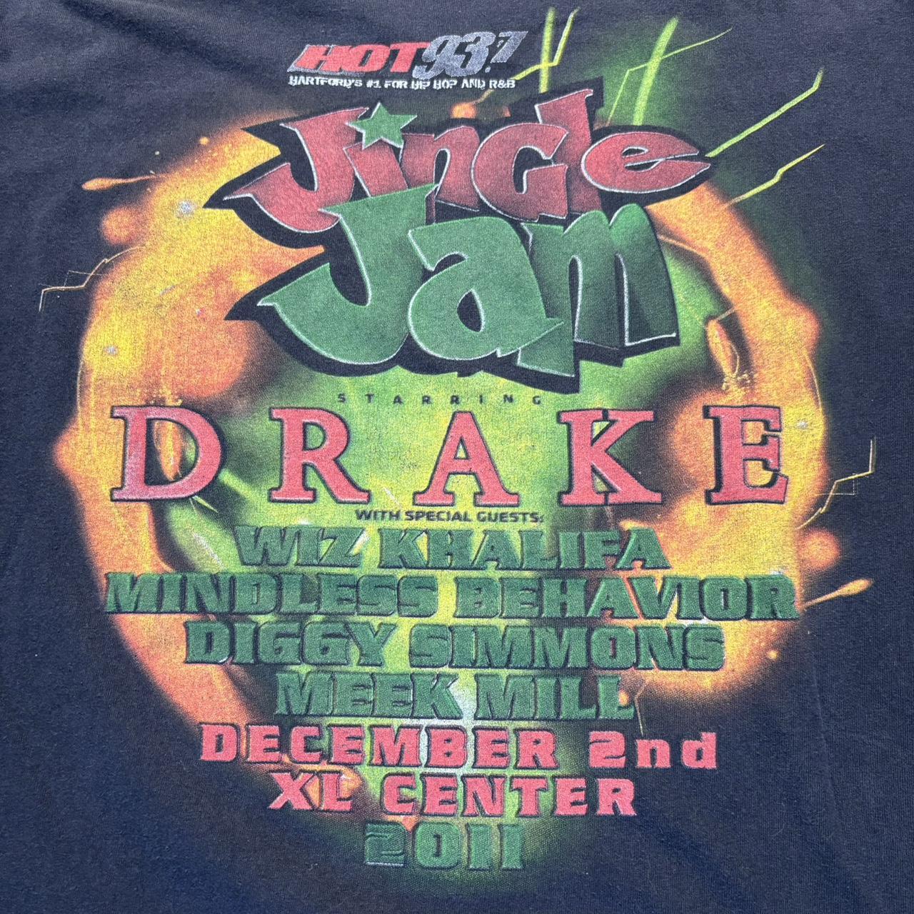 2011 Hot 93.7 Jingle Jam Drake shirt • Drake, Wiz... - Depop