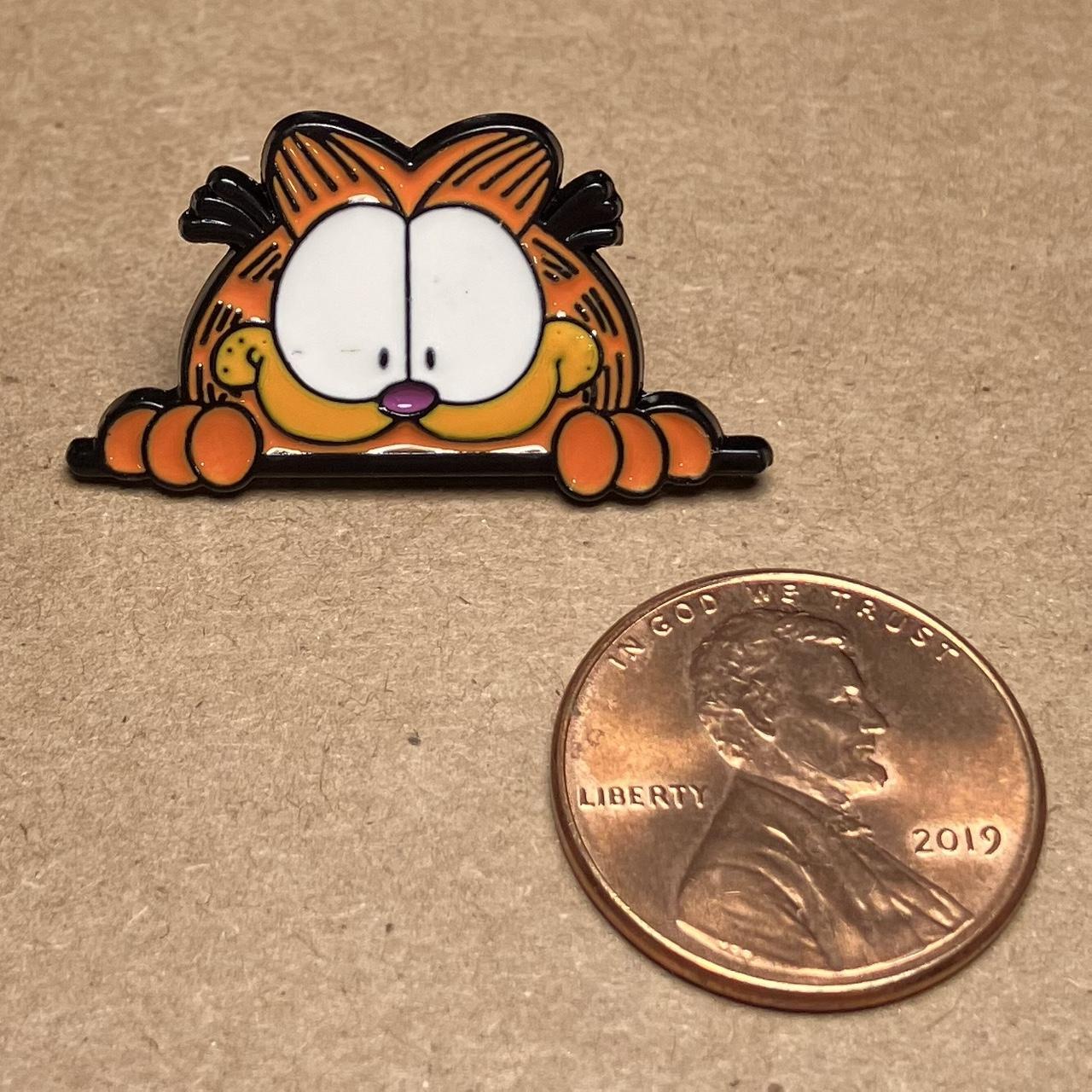 Garfield the Cat Enamel Pin Metal enamel pin with... Depop