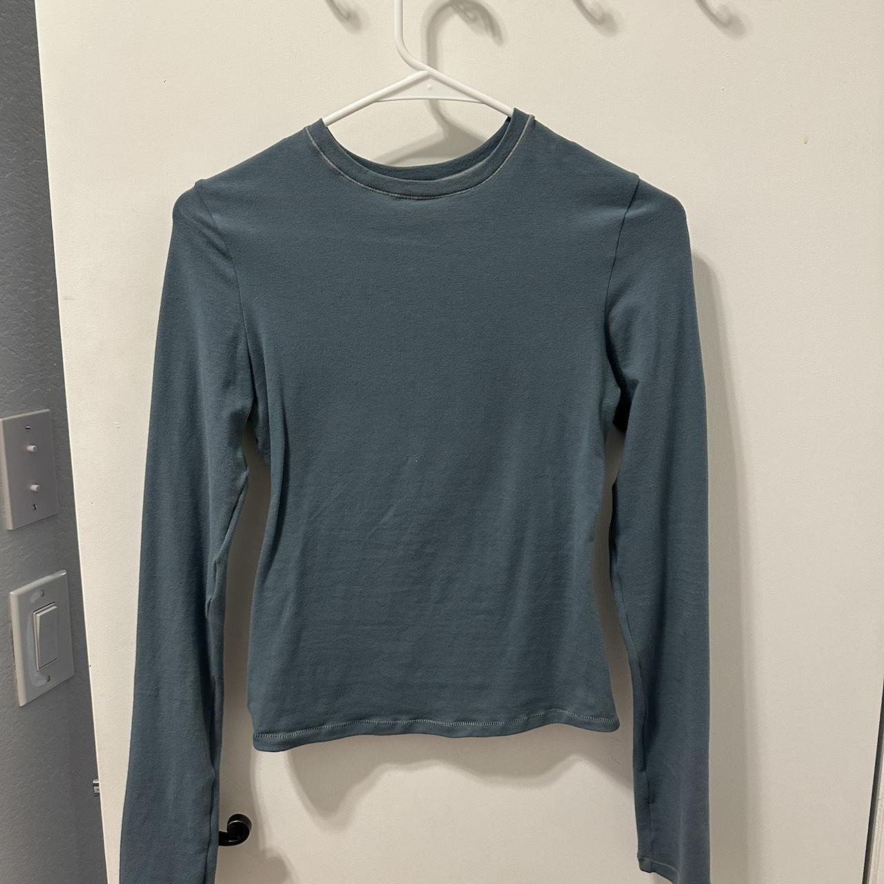 SKIMS cotton jersey long sleeve in kyanite Never... Depop