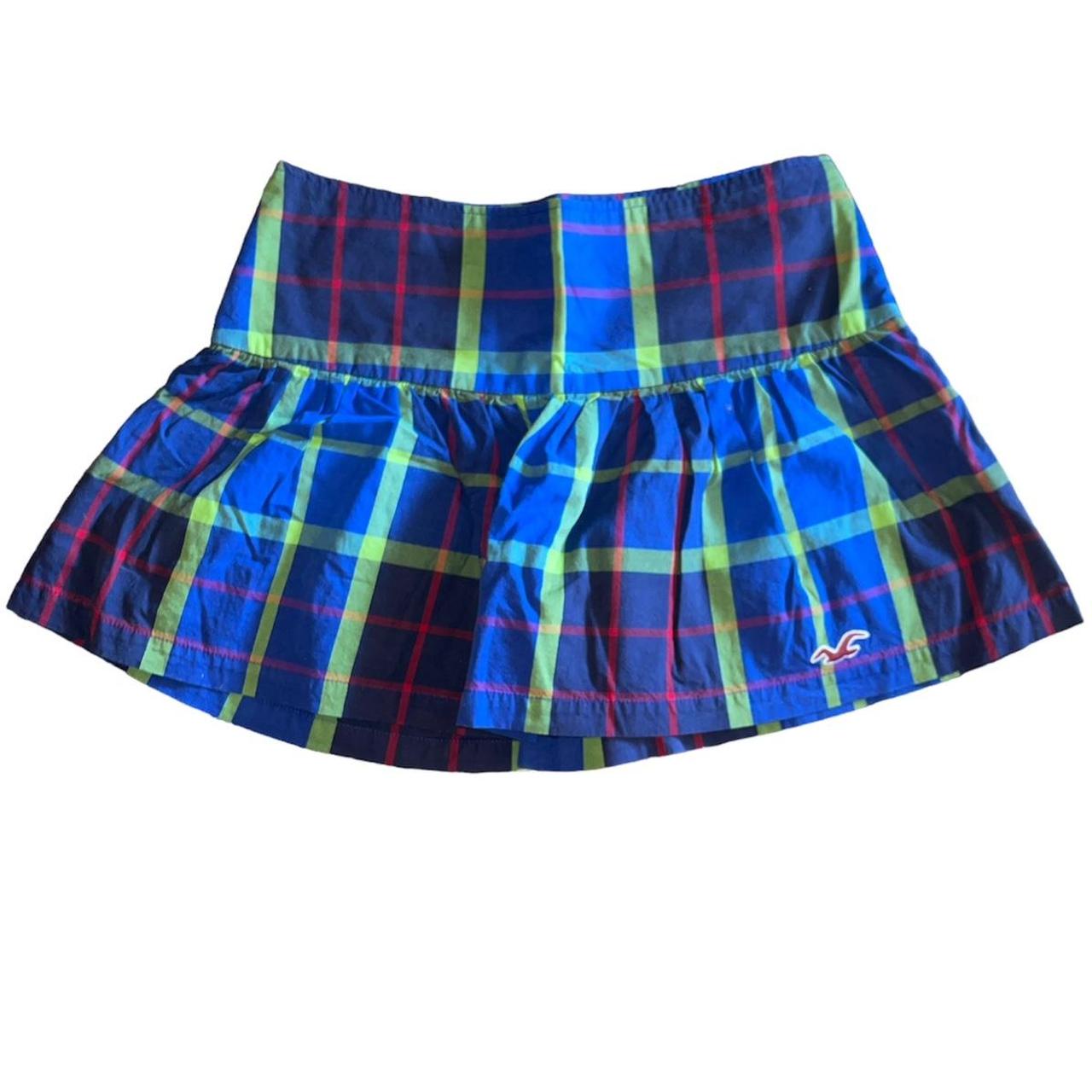 Green plaid 2024 skirt hollister