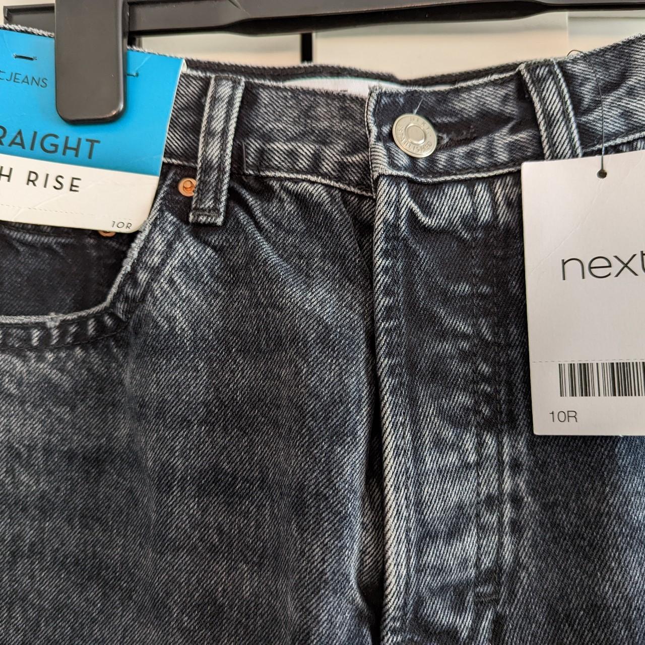 Next jeans size 10 high rise, straight cut, regular... - Depop