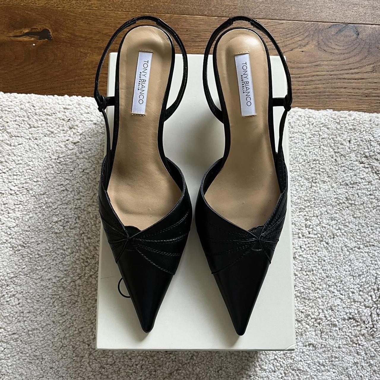 Tony Bianco black kitten heels a very chic and... - Depop