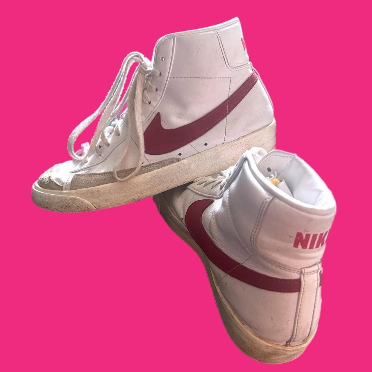 nike blazers pink tick