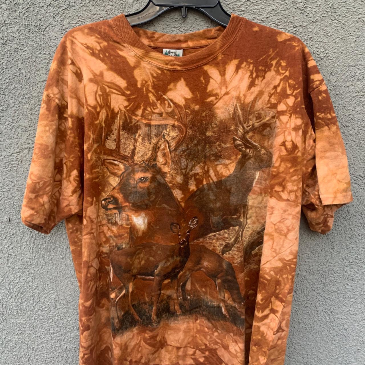 Dope Vintage Tie-Dye Deer Shirt Shirt is in great... - Depop