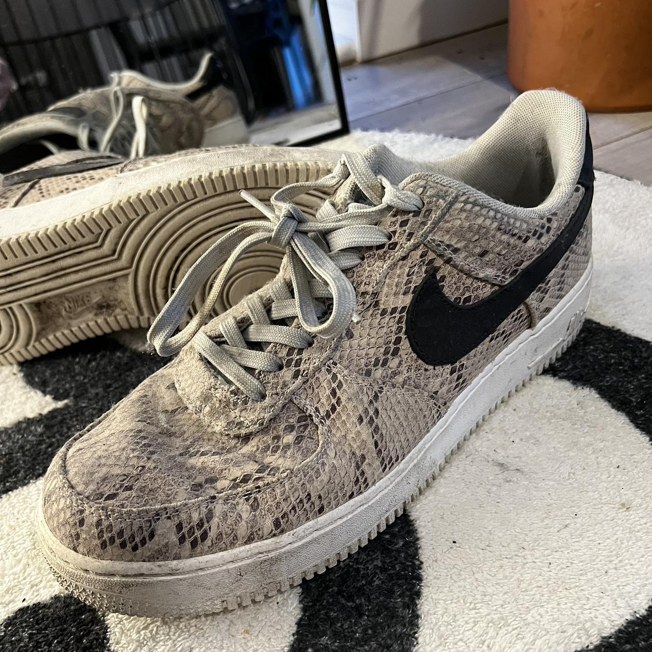 snakeskin air force 1 black