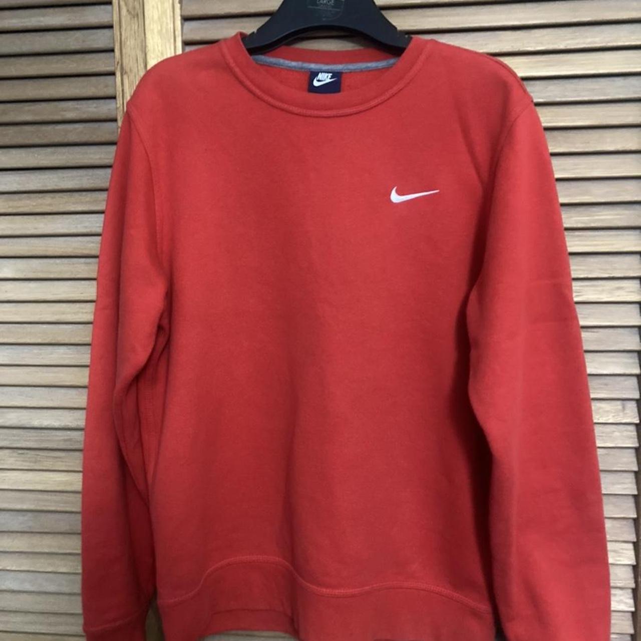 mens red nike sweater