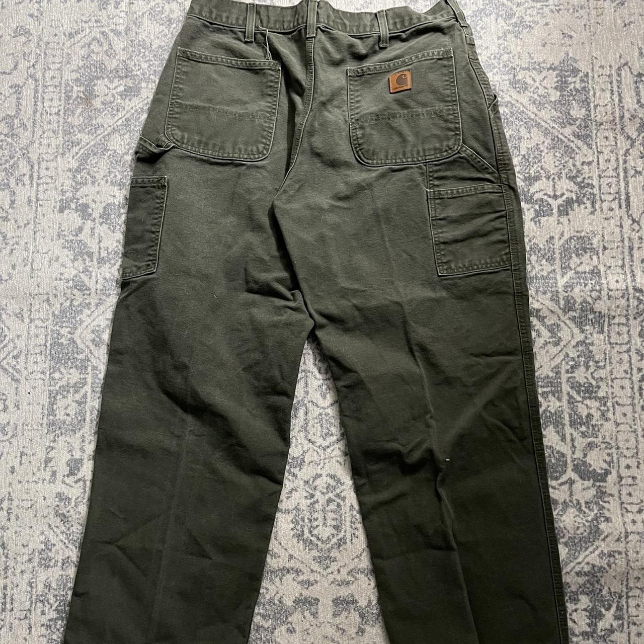 Mens Carhartt Baggy Green Pants Perfect Carhartt... - Depop