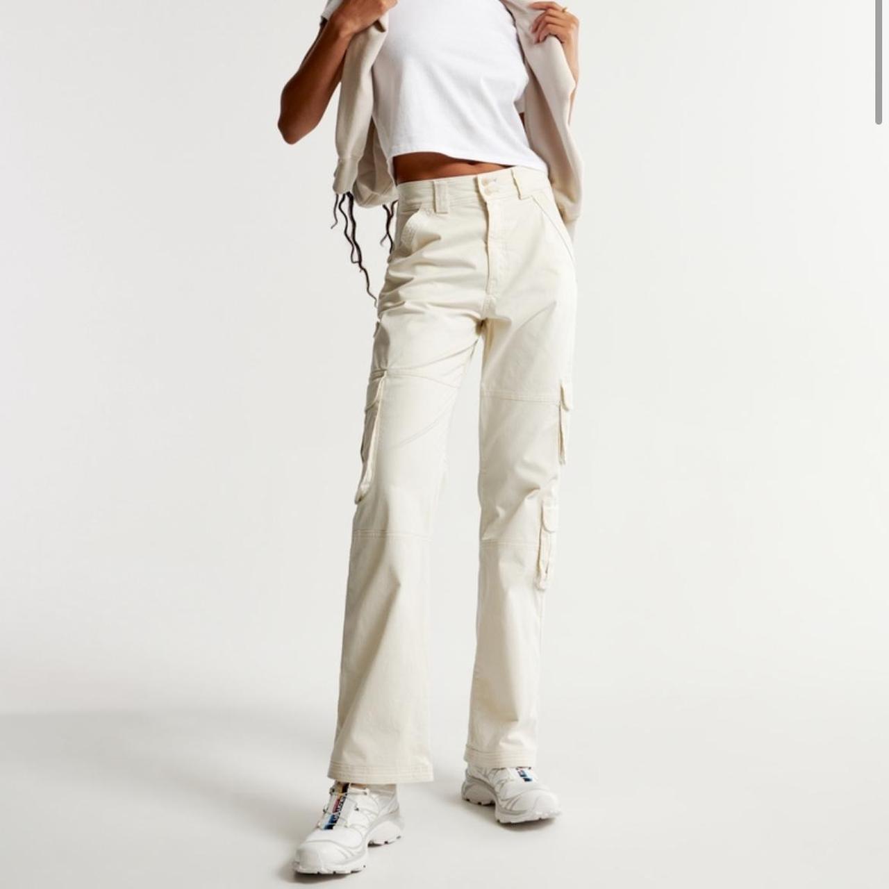 Abercrombie best sale white pants