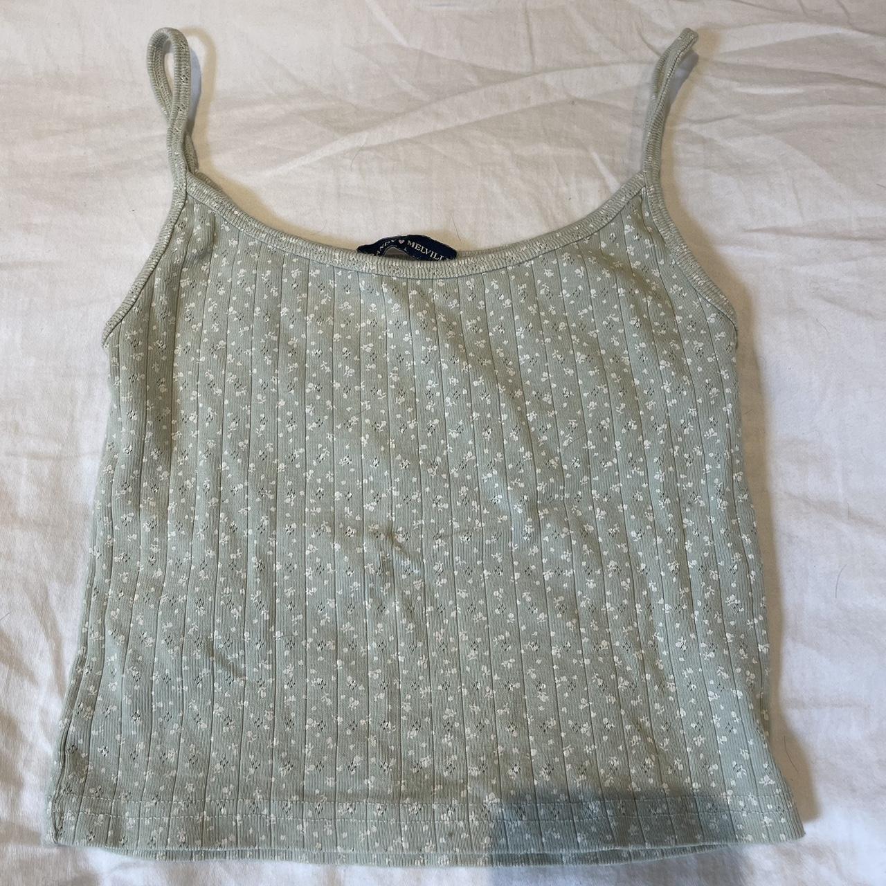 the cutest brandy melville green tank top. the most... Depop
