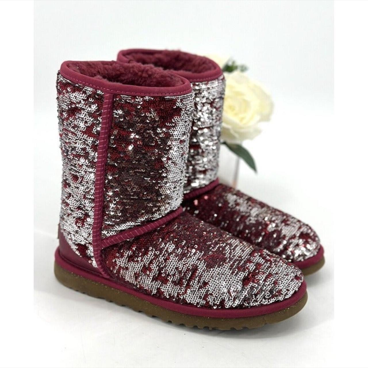 Red glitter ugg deals boots