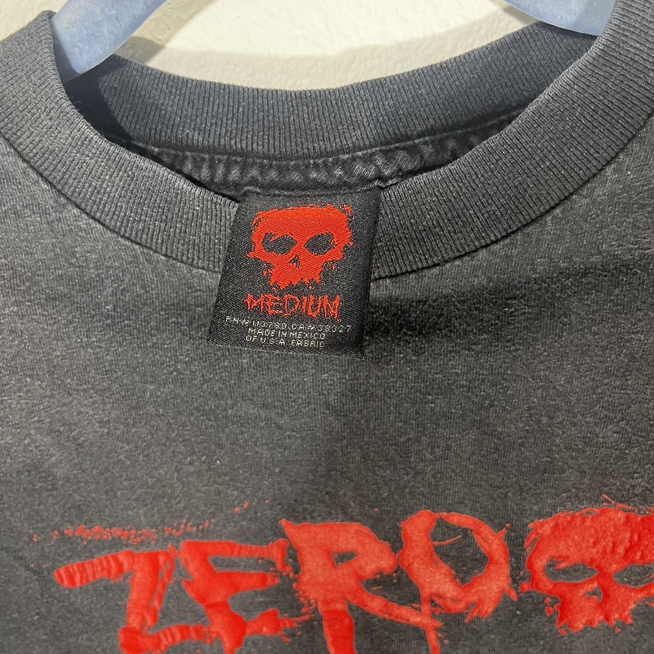 Vintage Y2K Zero Skateboard Brand Skull T-shirt | Depop