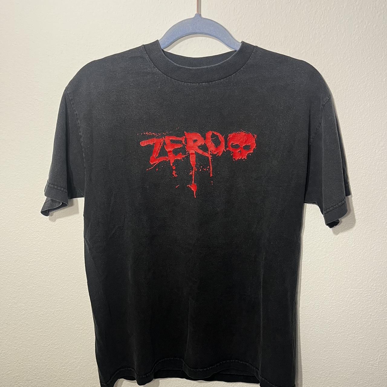 Vintage Y2K Zero Skateboard Brand Skull T-shirt | Depop