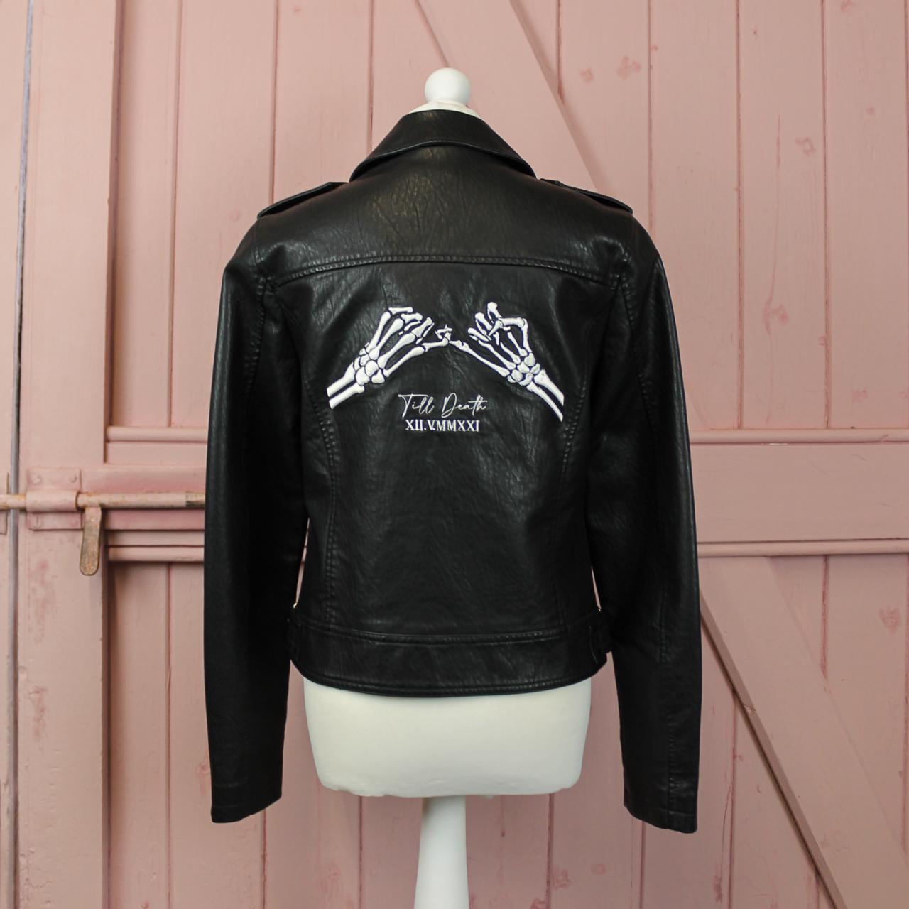 Black 'Till Death' Skeleton Pinky Promise... Depop