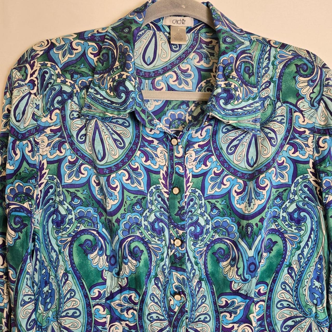 Cache Women's Blouse - Multi - L – Cache Collecti… - image 8