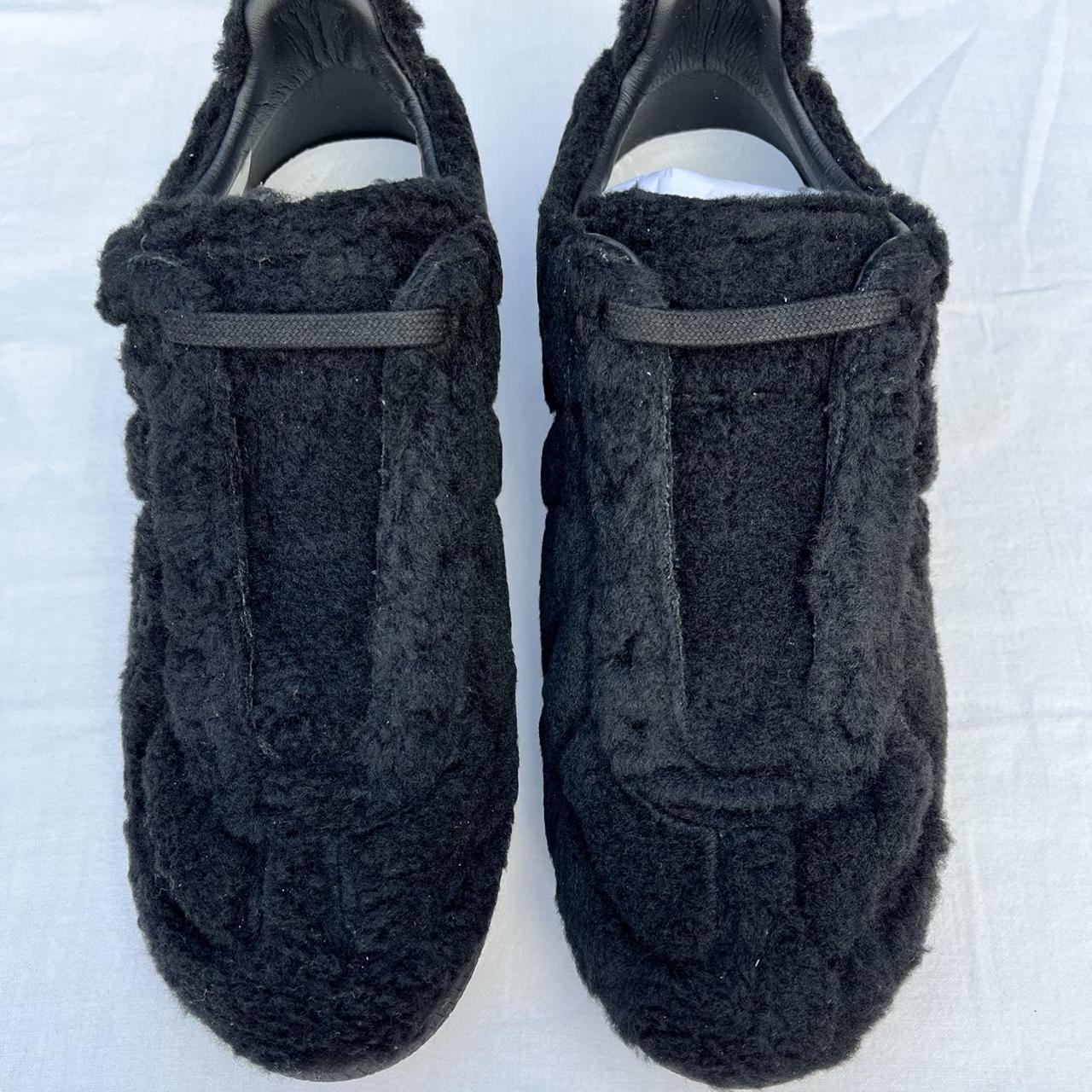 Maison Margiela faux fur sneakers - black Brand new... - Depop