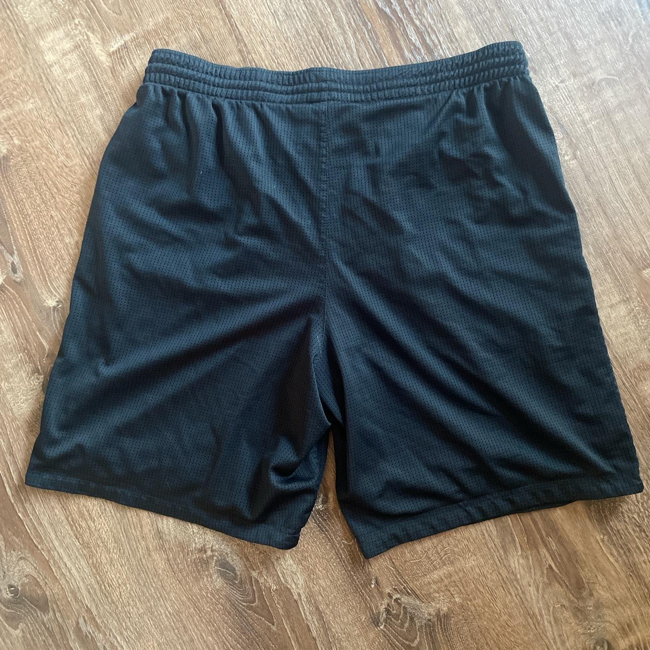 Nike vintage men’s basketball mesh black shorts size... - Depop