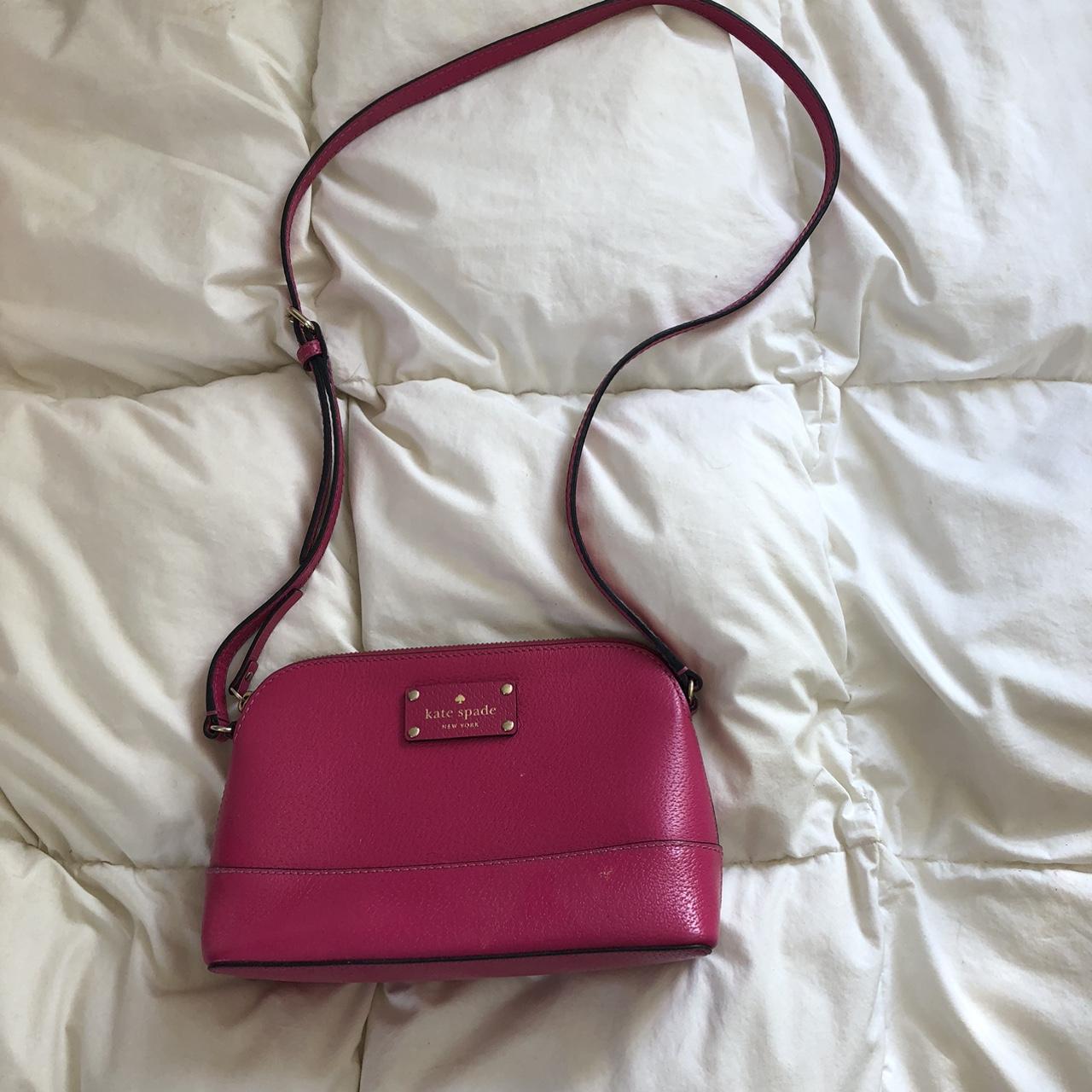 Kate Spade hot pink crossbody bag #purse #katespade - Depop