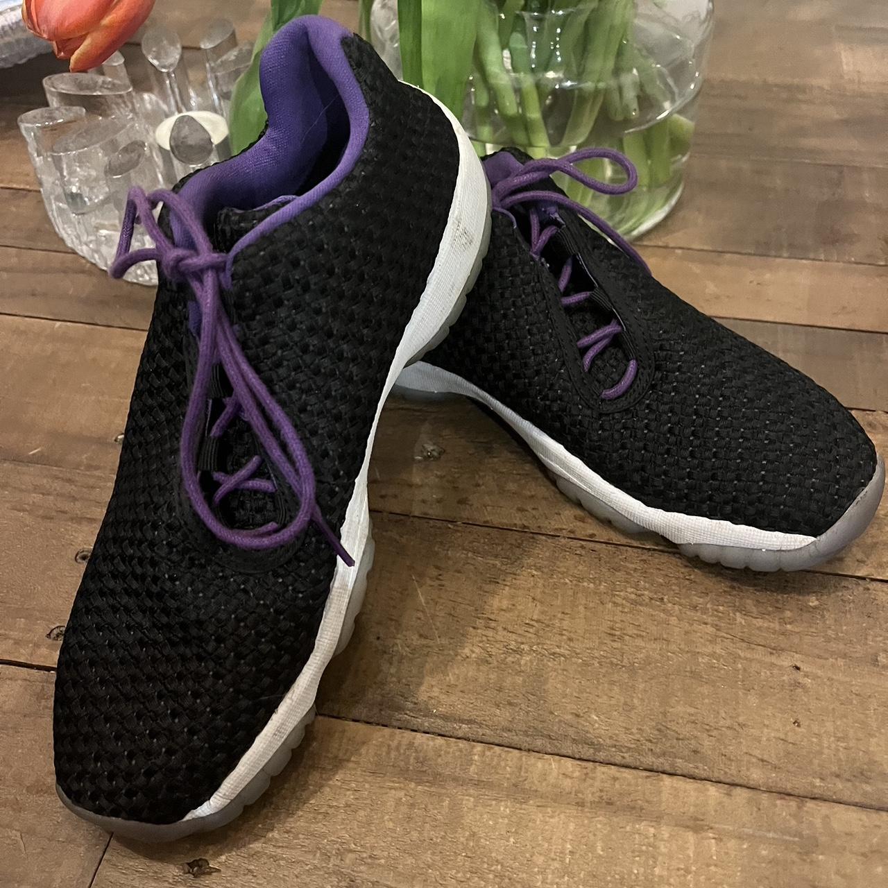 Jordan future black and purple best sale