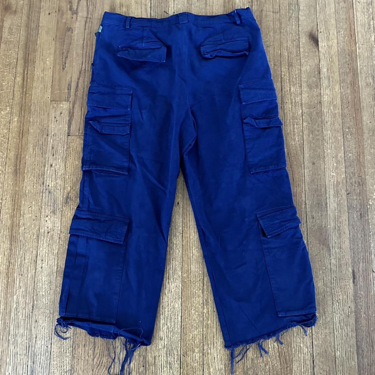 heaven by marc jacobs multi pocket navy cargo pants...