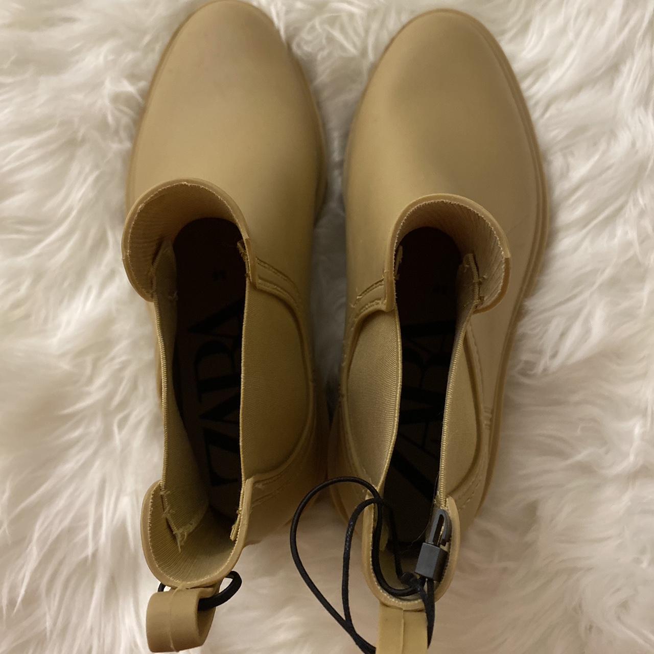 zara zip front boots